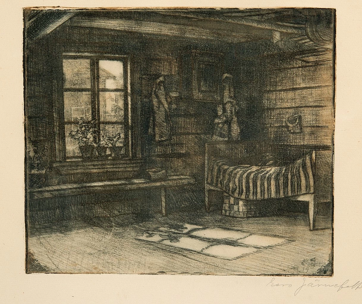 Eero Järnefelt - Angolo di un interno di fattoria